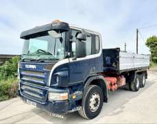 2005 scania p310 steel body tipper 26 ton double diff on springs manual 6x4 